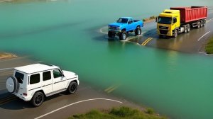 Испытание: автомобили против глубокой воды в BeamNG.drive