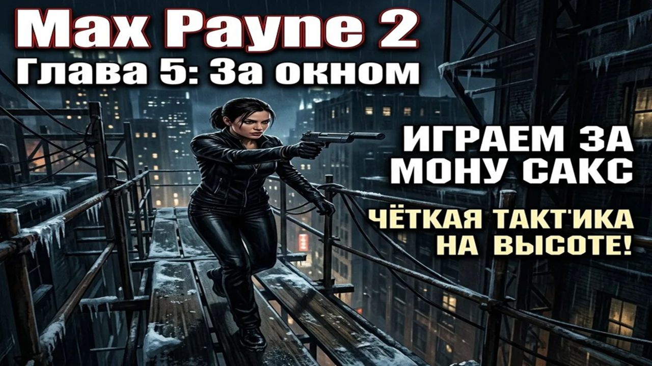 Max Payne 2 — Глава 5: За окном (Играем за Мону Сакс | Чёткая тактика на высоте)