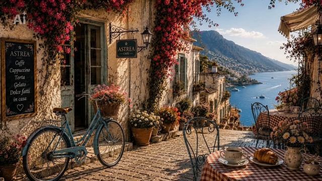 🇮🇹 Италия у моря | Уютное кафе, инструментальная музыка и атмосфера Средиземноморья для отдыха