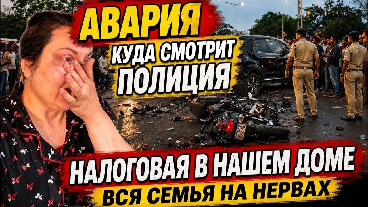 Привет Я Индия. СЛУЧИЛАСЬ АВАРИЯ А ПОЛИЦИЮ НИКТО НЕ ВЫЗЫВАЕТ! НАЛЕТ НАЛОГОВОЙ С САМОГО УТРА- КУДА БЕ