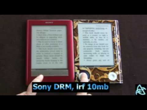 Reading on Sony PRS 505 and 600 side by side смотреть онлайн