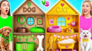 Строим Секретные Домики для Животных | Богатая Кошка vs Бедная Собака