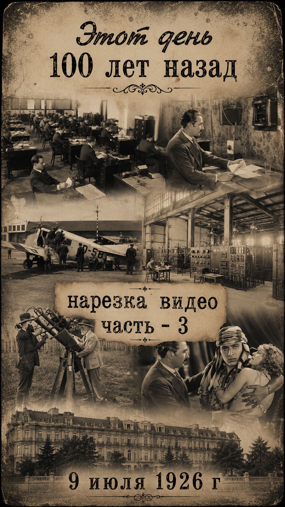 Этот день 100 лет назад | 09.07.1926 часть 3: Главные события дня | История России, СССР и мира