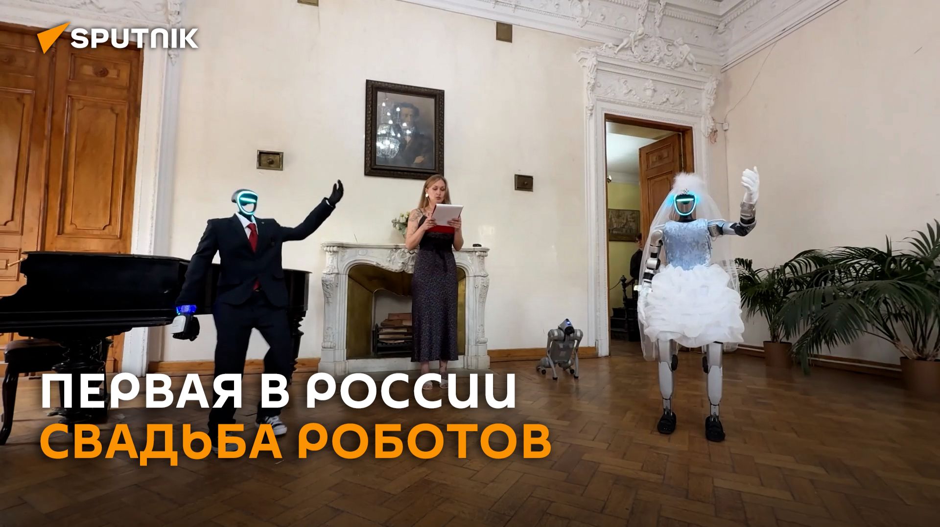 Пока ржавчина не разлучит нас: первая в России свадьба роботов прошла в Москве