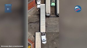 Мастерство водителя: парковка огромной фуры