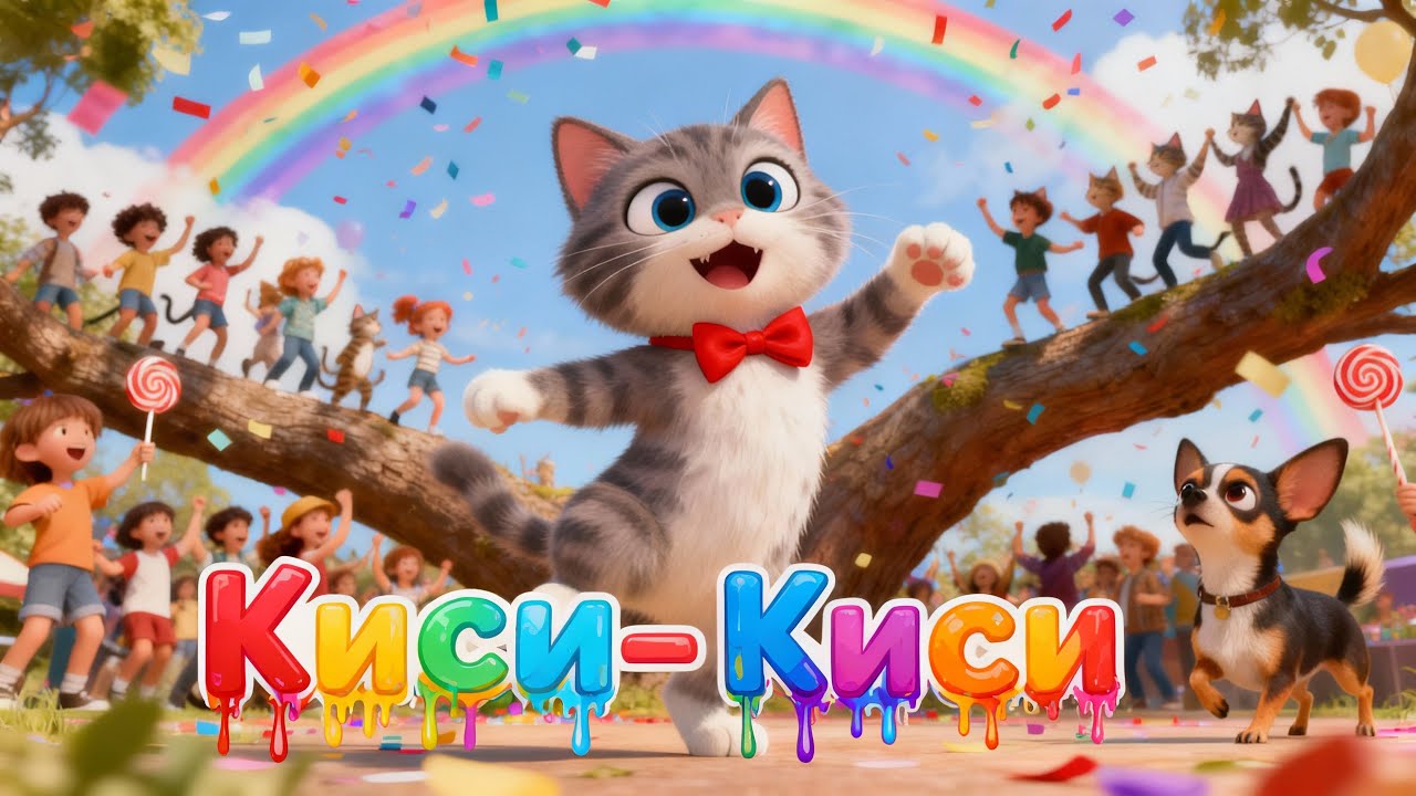 Киси-Киси - Группа Попугай | Весёлая танцевальная песня для детей смотреть онлайн
