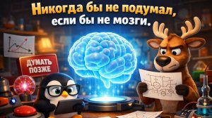 Никогда бы не подумал, если бы не мозги.