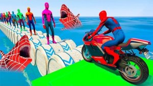 GTA V - Спасение Человека-Паука Бэтмен против Железного человека против Лили