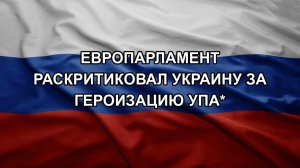 Европарламент раскритиковал Украину за героизацию УПА*
