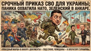 🚨 ЭКСТРЕННЫЙ ПРИКАЗ ПО СВО на Украине! НАТО в панике, Зеленский сбежал в Анкару