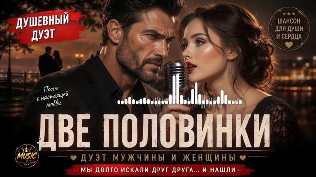ДВЕ ПОЛОВИНКИ | Красивый дуэт мужчины и женщины (шансон) смотреть онлайн