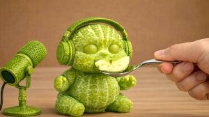ЗАВОРАЖИВАЮЩИЙ АСМР: АСМР | Кормление милых AI Fruit Babies сilver spoon mukbang