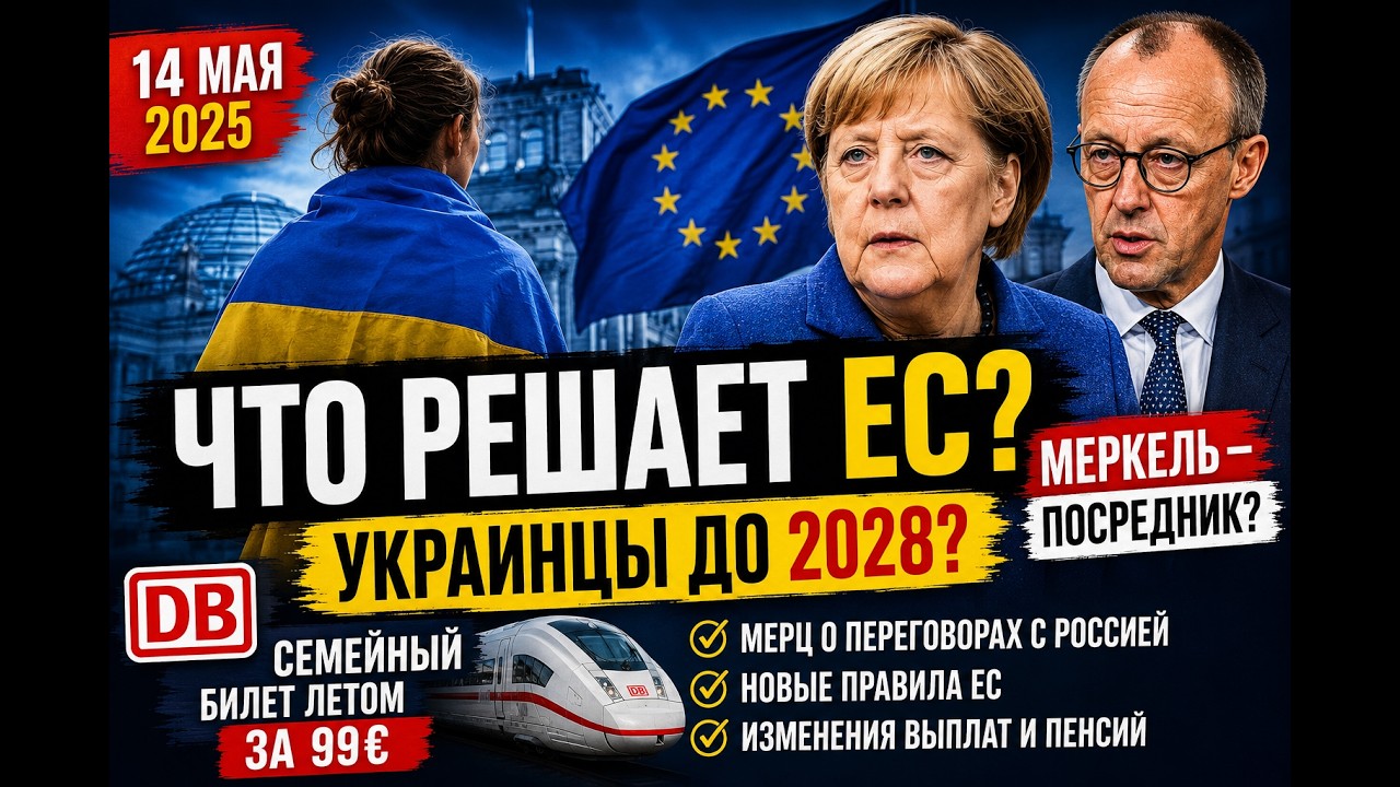 💥Германия и ЕС готовят важные изменения: украинцы до 2028, Bürgergeld, Мерц, пенсии смотреть онлайн