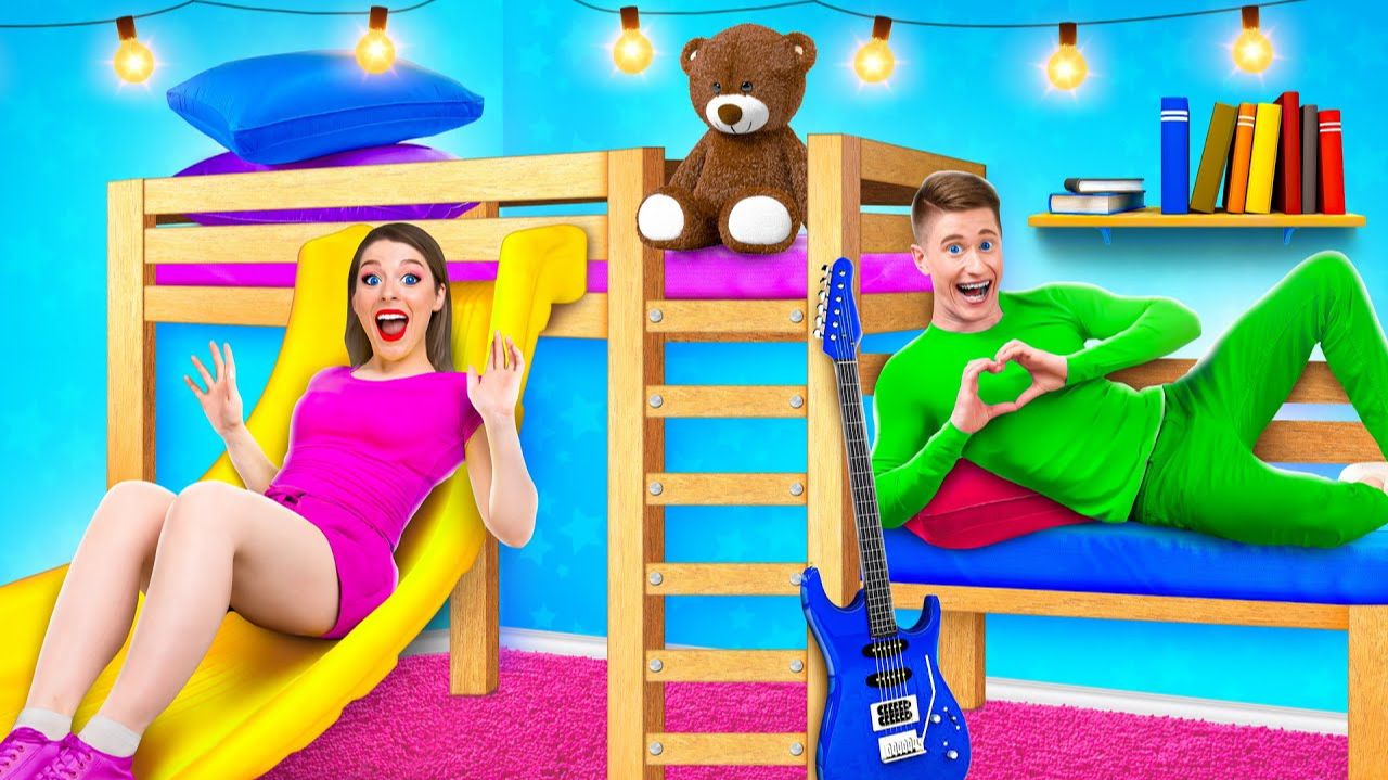 Мы построили двухэтажную кровать # 24 часа челлендж c Multi DO Challenge смотреть онлайн