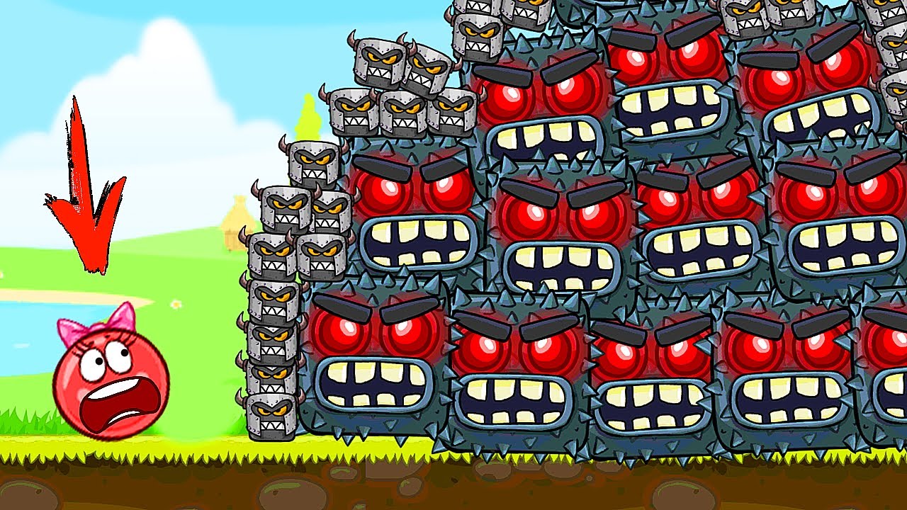 BIG boss in the game about the red ball 4. Animation battle смотреть онлайн