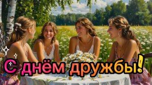 С днём дружбы! 30 июля - международный день дружбы. Красивая музыкальная открытка