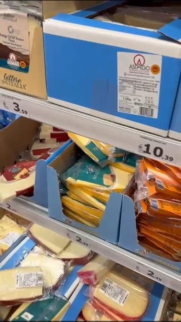 Цены на сыр в итальянском супермаркете