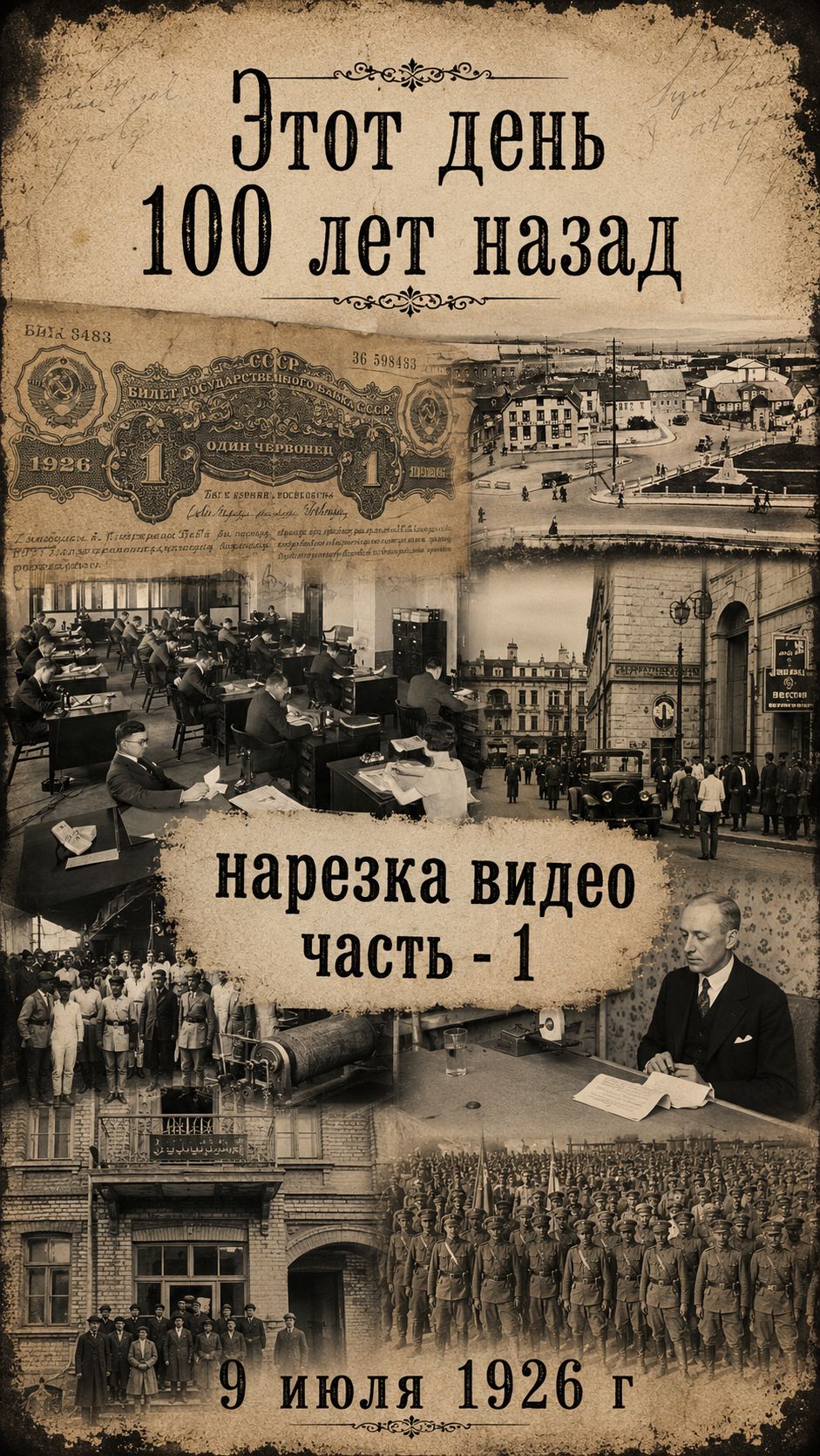 Этот день 100 лет назад | 09.07.1926 часть 1: Главные события дня | История России, СССР и мира