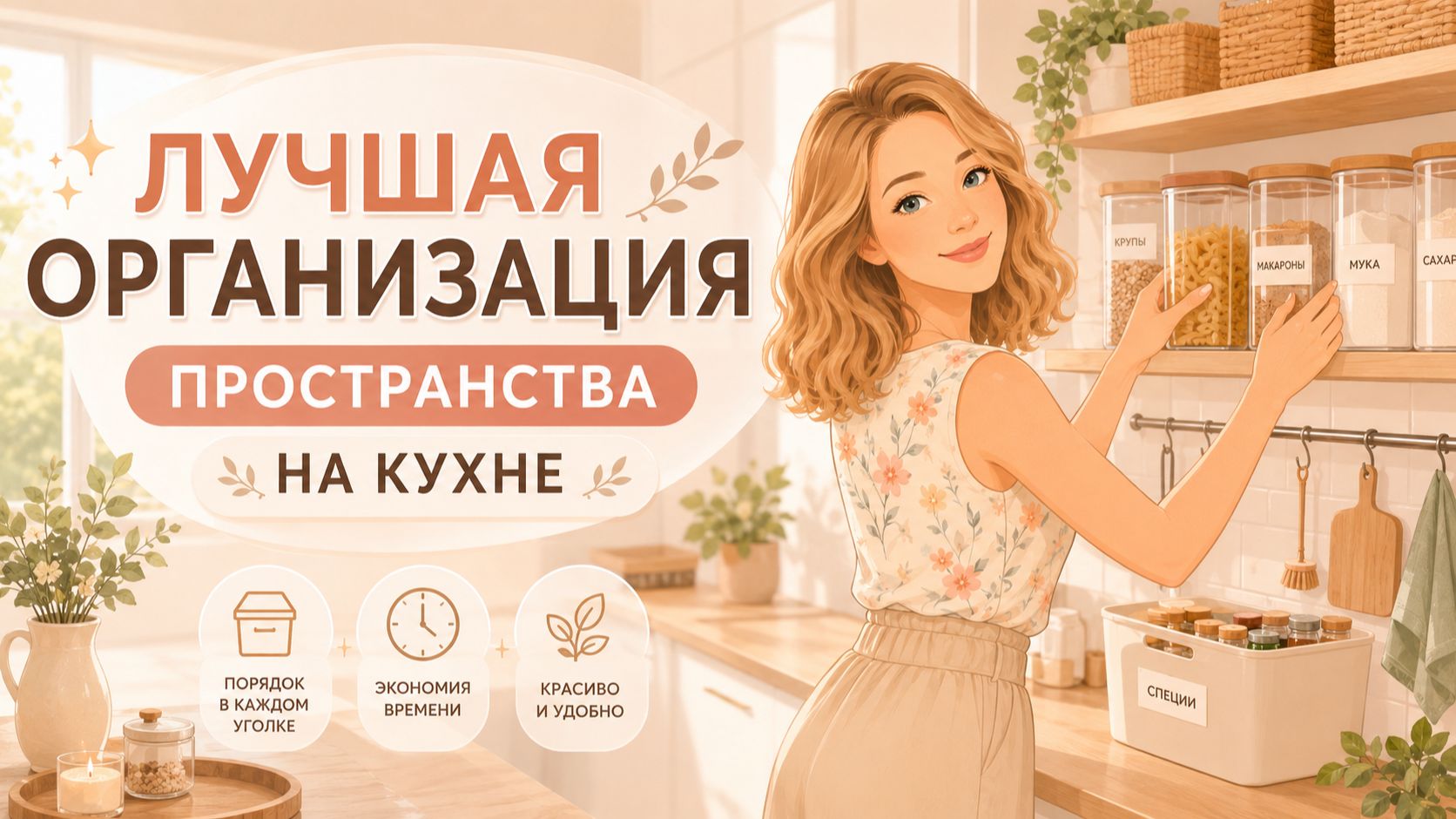 ЛУЧШАЯ ОРГАНИЗАЦИЯ ПРОСТРАНСТВА НА КУХНЕ