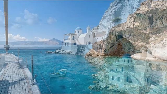 🇬🇷 Greek Island Sailing Escape ｜ Relaxing Café del Mar Music & White Sea Caves смотреть онлайн