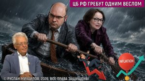 ЦБ России тонущая лодка! ЦБ гребёт одним веслом. Высокая инфляция в России. Валентин Катасонов