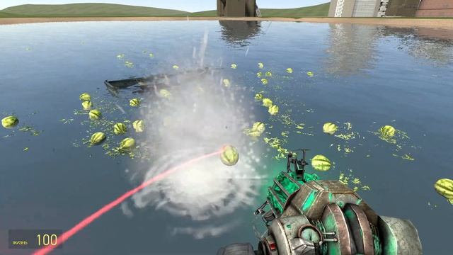 Арбузы плывут по реке, но это Garrys Mod смотреть онлайн