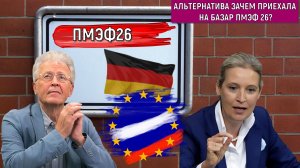 Оппозиционная партия Альтернатива для Германии АдГ зачем приехала на базар ПМЭФ 26? Катасонов