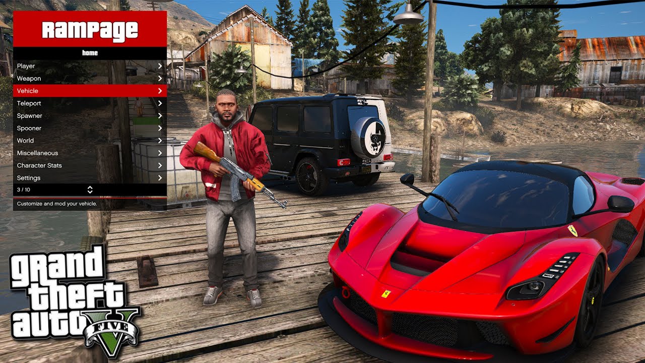 Rampage Trainer - ЛУЧШИЙ ТРЕЙНЕР ДЛЯ СЮЖЕТКИ ГТА 5! КАК УСТАНОВИТЬ ТРЕЙНЕР В GTA 5! ЛУЧШЕ ЧЕМ MENYOO смотреть онлайн