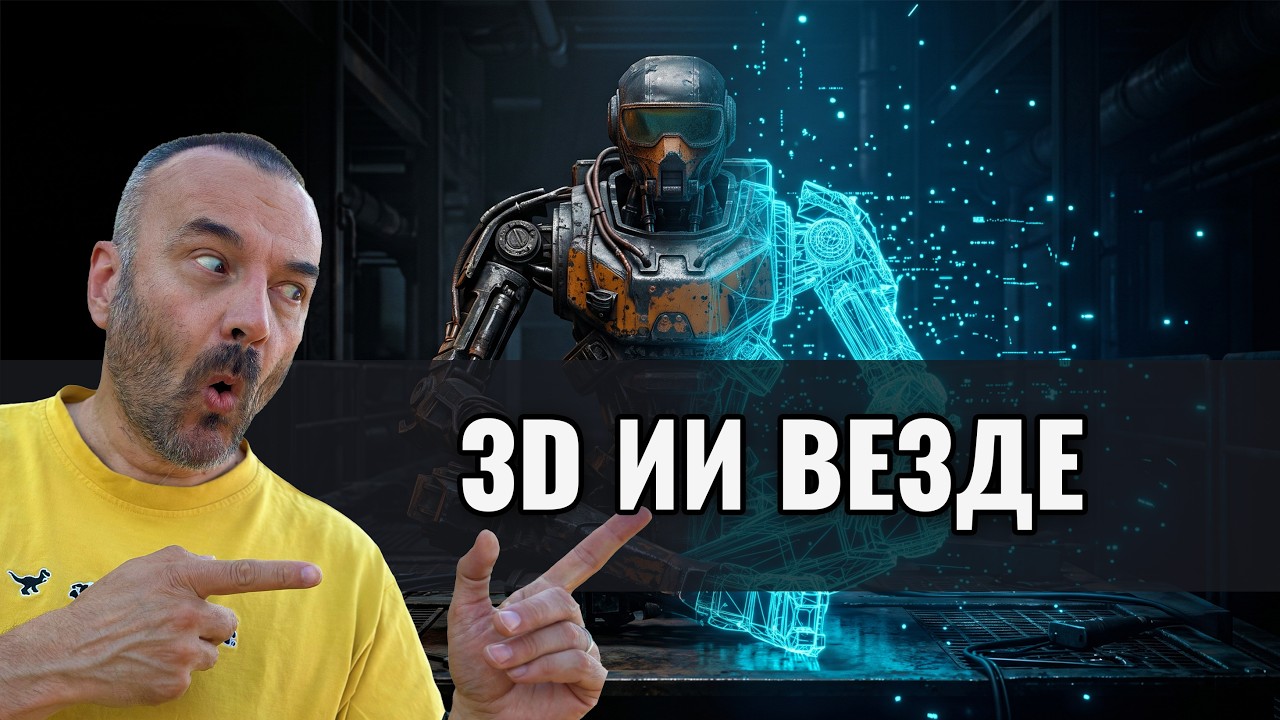 ИИ забирает самую скучную работу в 3D (Тестируем Hi3D + Blender) смотреть онлайн