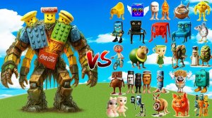 комбинация Noobini против всех боссов Brainrot ｜ МАЙНКРАФТ БИТВА МОБОВ