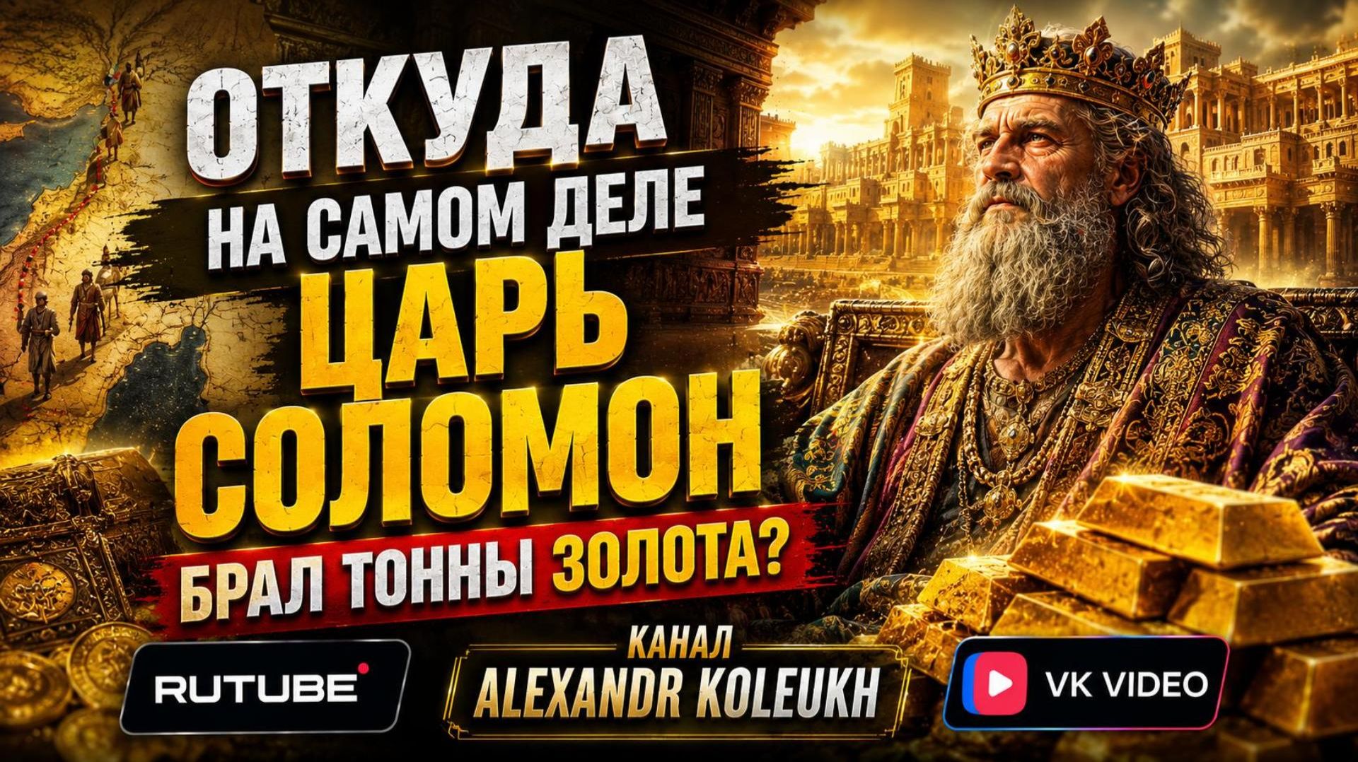 ЦАРЬ СОЛОМОН! Откуда он на самом деле брал ТОННЫ ЗОЛОТА?