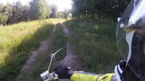 ВАЙБ. Лес, трава, бревно, лужа))), два райдера и куча эмоций!