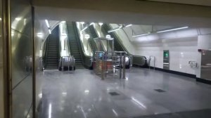 Станция метро Верхние Лихоборы интерьер, пассажиры, поезд Москва Фрагмент 7