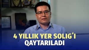 🍿 Uch karra yer solig‘i qanday qaytariladi?