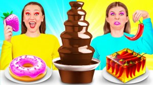 Шоколадный Фонтан Челлендж # Эпичные Кулинарные Лайфхаки от DuKoDu Challenge