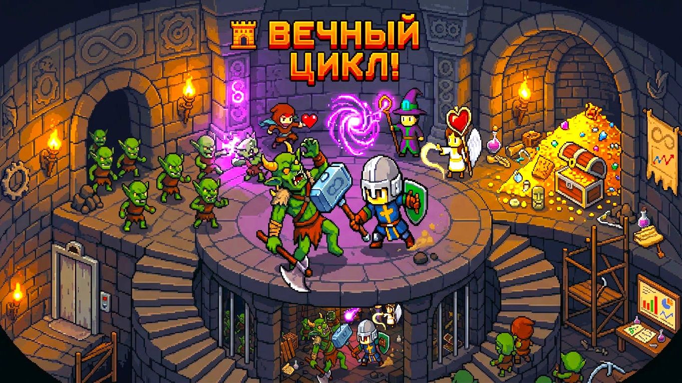 ⚔️ БЕСКОНЕЧНЫЙ ЦИКЛ СМЕРТИ! 🛡️ Прохождение Loop Dungeon смотреть онлайн