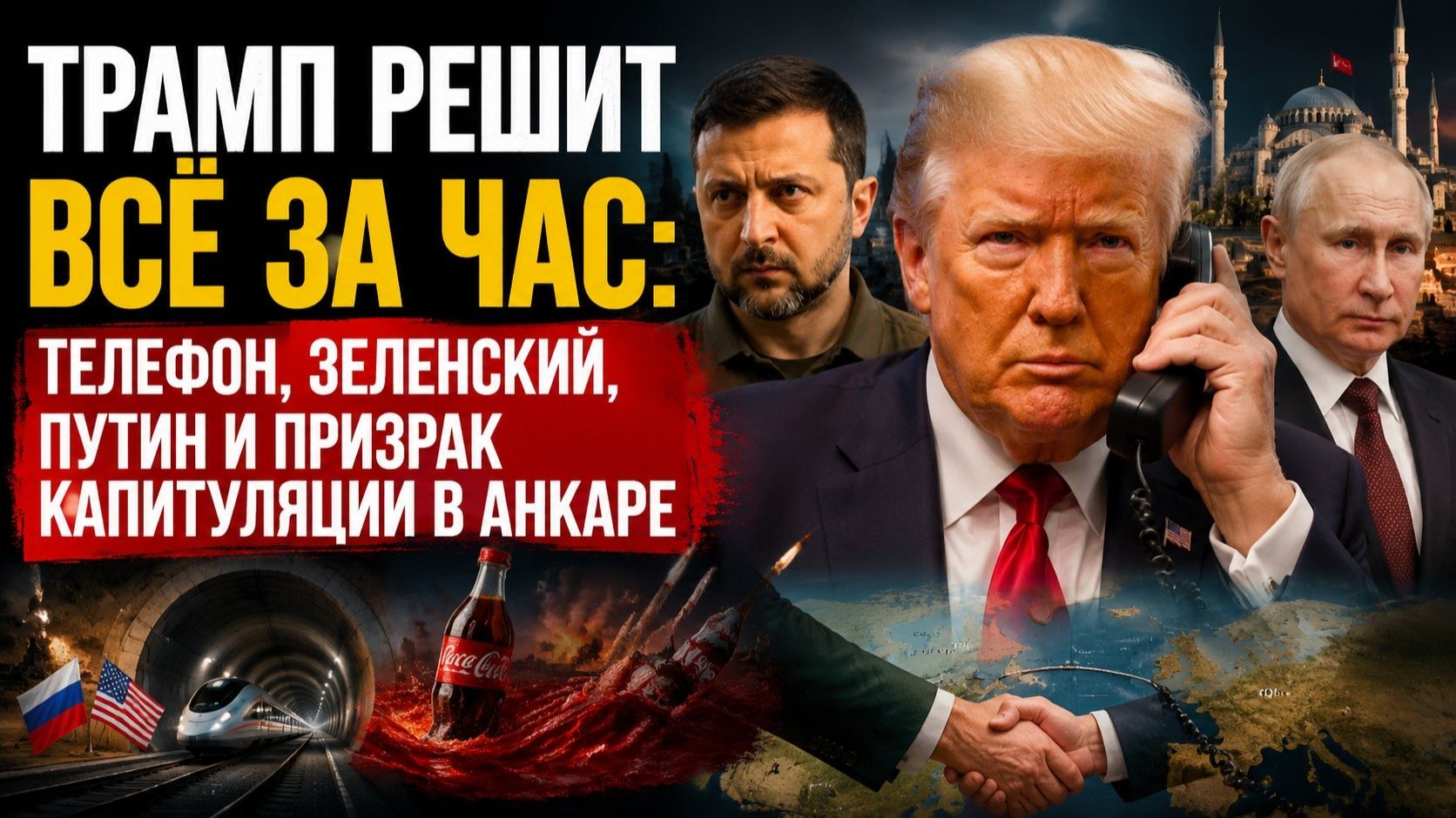 «Гениальный план» Трампа: Телефонный марафон «Путин-Зеленский» и мир на «отвали» смотреть онлайн