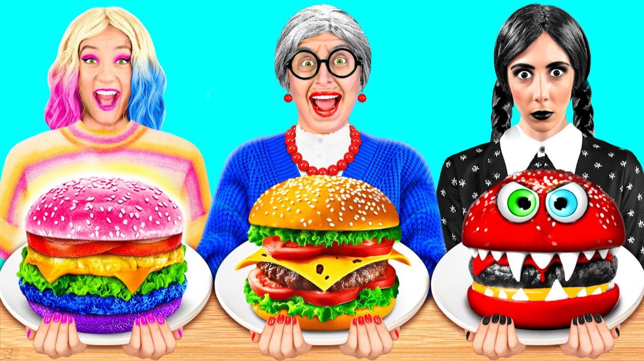 Кулинарный Челлендж# Уэнсдей Против Бабушки # Секретные Лайфхаки и Гаджеты от DuKoDu Challenge смотреть онлайн