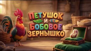 Петушок и бобовое зёрнышко. Мультфильм для детей.