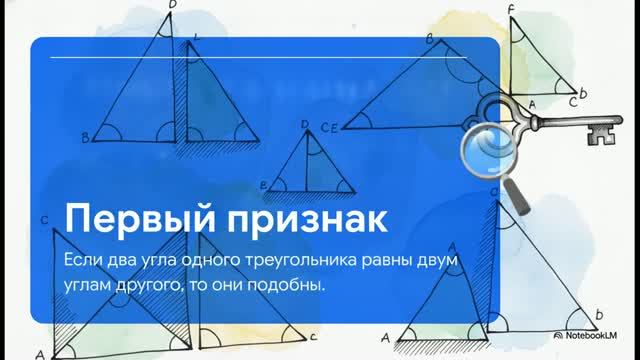 Геометрия 8 класс 66 Первый признак подобия треугольников
