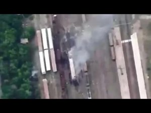 Беспилотники разбили военные поезда сопредельного государства полыхают заправки