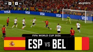 Испания — Бельгия | FIFA World Cup 2026 | WC26 Football Match | FC26 Gameplay