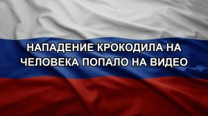 Нападение крокодила на человека попало на видео