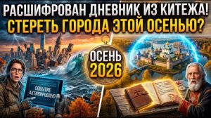 Расшифрован дневник затворника из Китеж-града: Какое событие сотрет города с карты этой осенью?