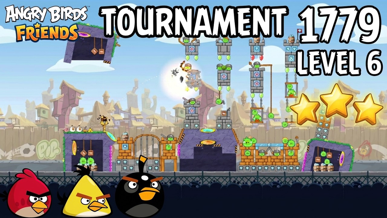Angry Birds Friends Tournament 1779 Level 6 Perfec Score Strategy (02.07.2026) no Power-Ups смотреть онлайн