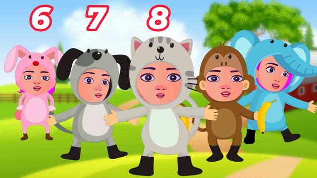 Животные палец семья | Дети учатся | Песня о животных | Finger Family Song | Animal Finger Family смотреть онлайн