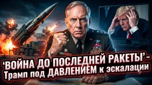 🚨Дуг Макгрегор | «Война до последней ракеты» - Трампа заставляют эскалировать конфликт любой ценой