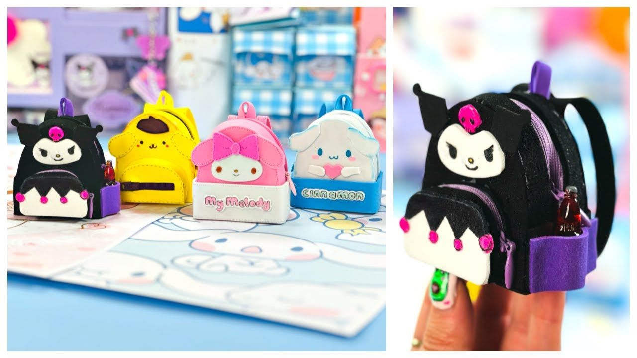 РЮКЗАК MINI SANRIO своими руками — Куроми, Cinnamoroll, My Melody, Pompompurin смотреть онлайн