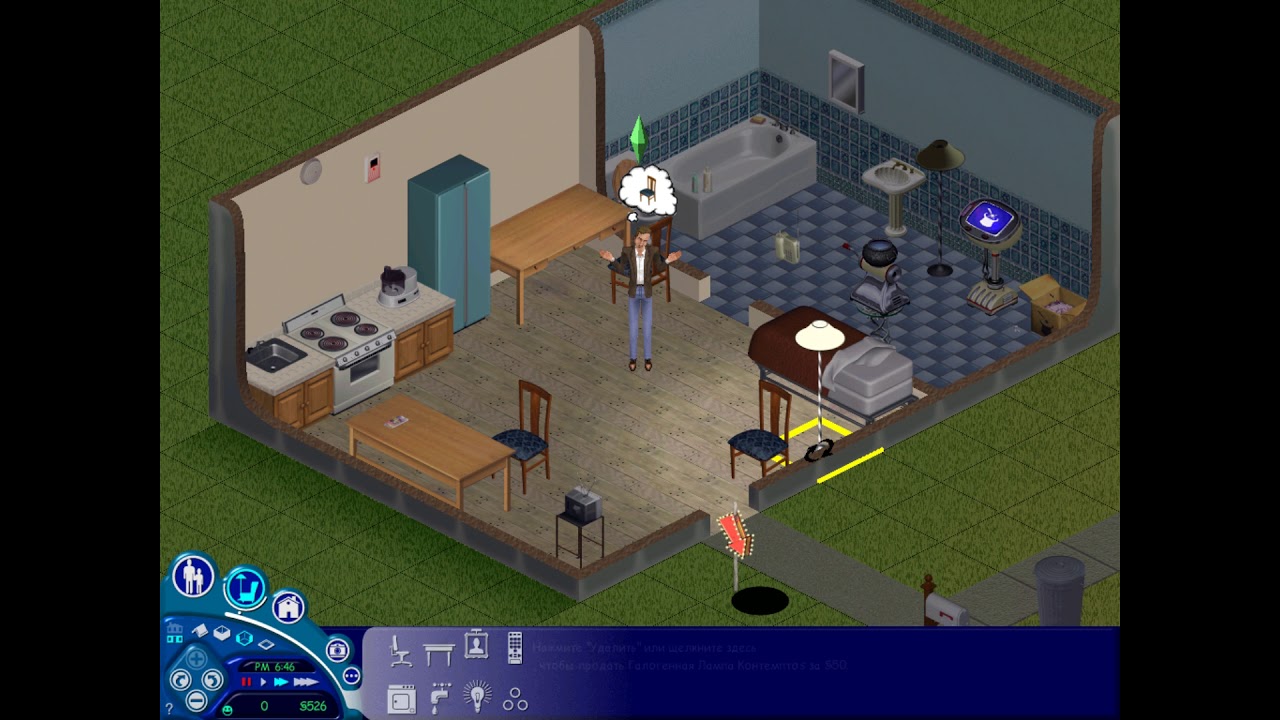 The Sims. Прохождение. 2 серия. Отдельная кухня. смотреть онлайн