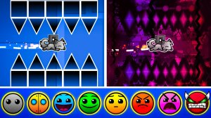1 Объект vs 1.000.000 Каждой Сложности в Geometry Dash